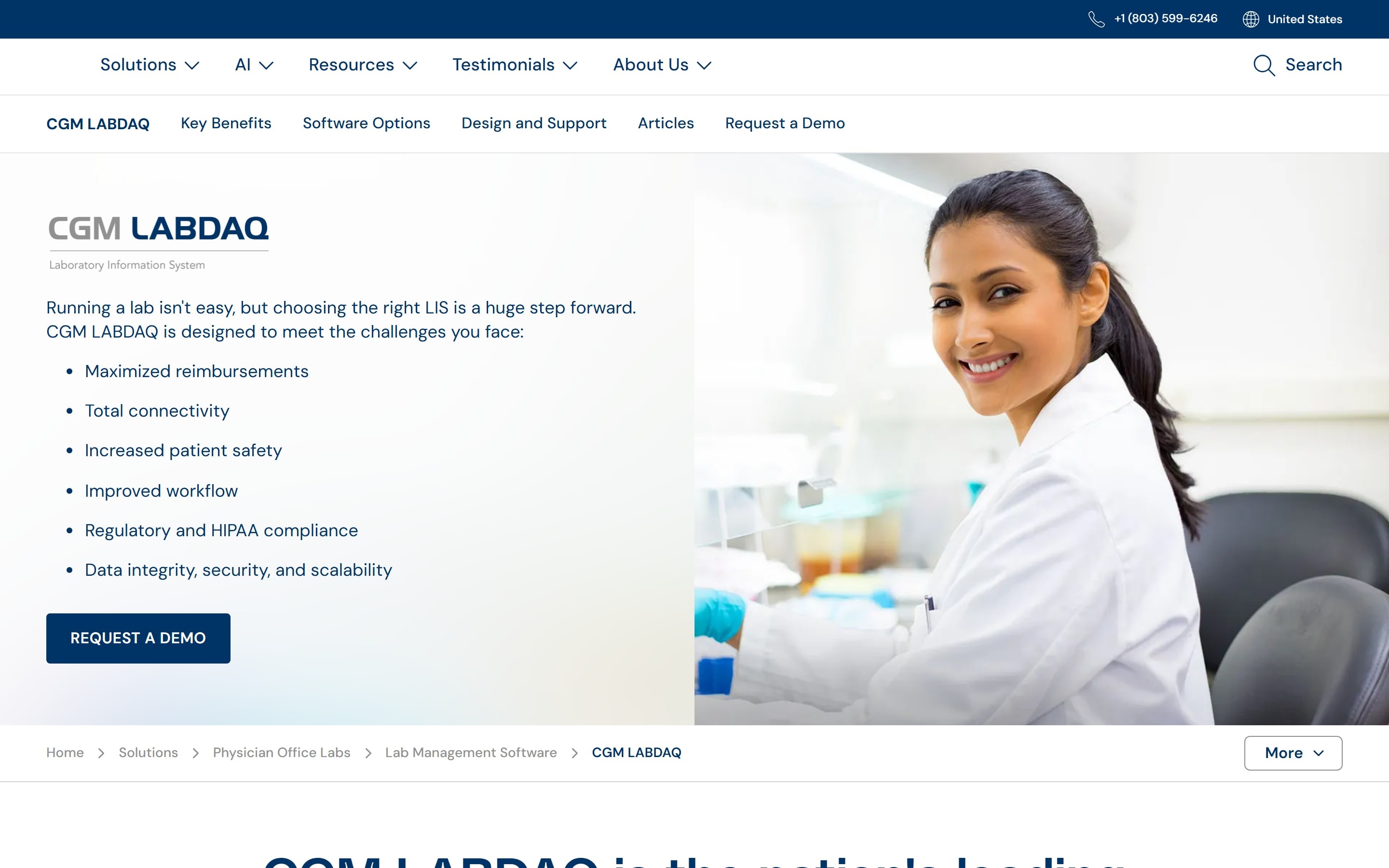 CGM LABDAQ web page