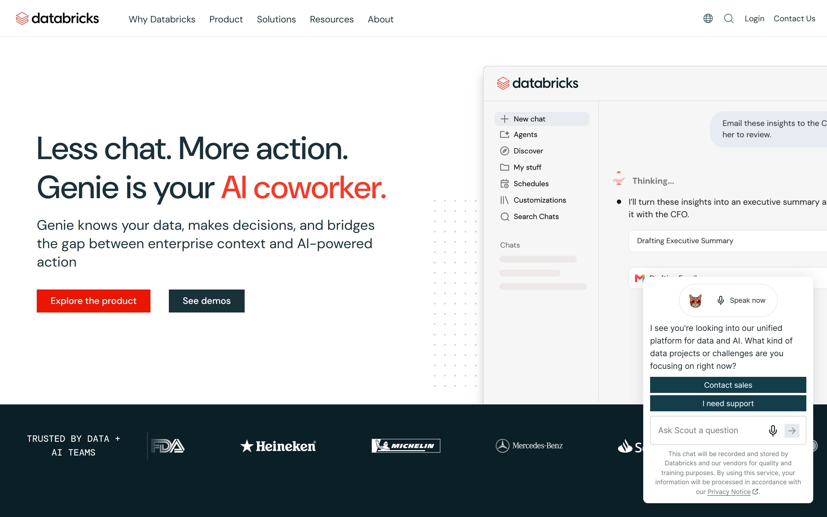 Databricks website home page