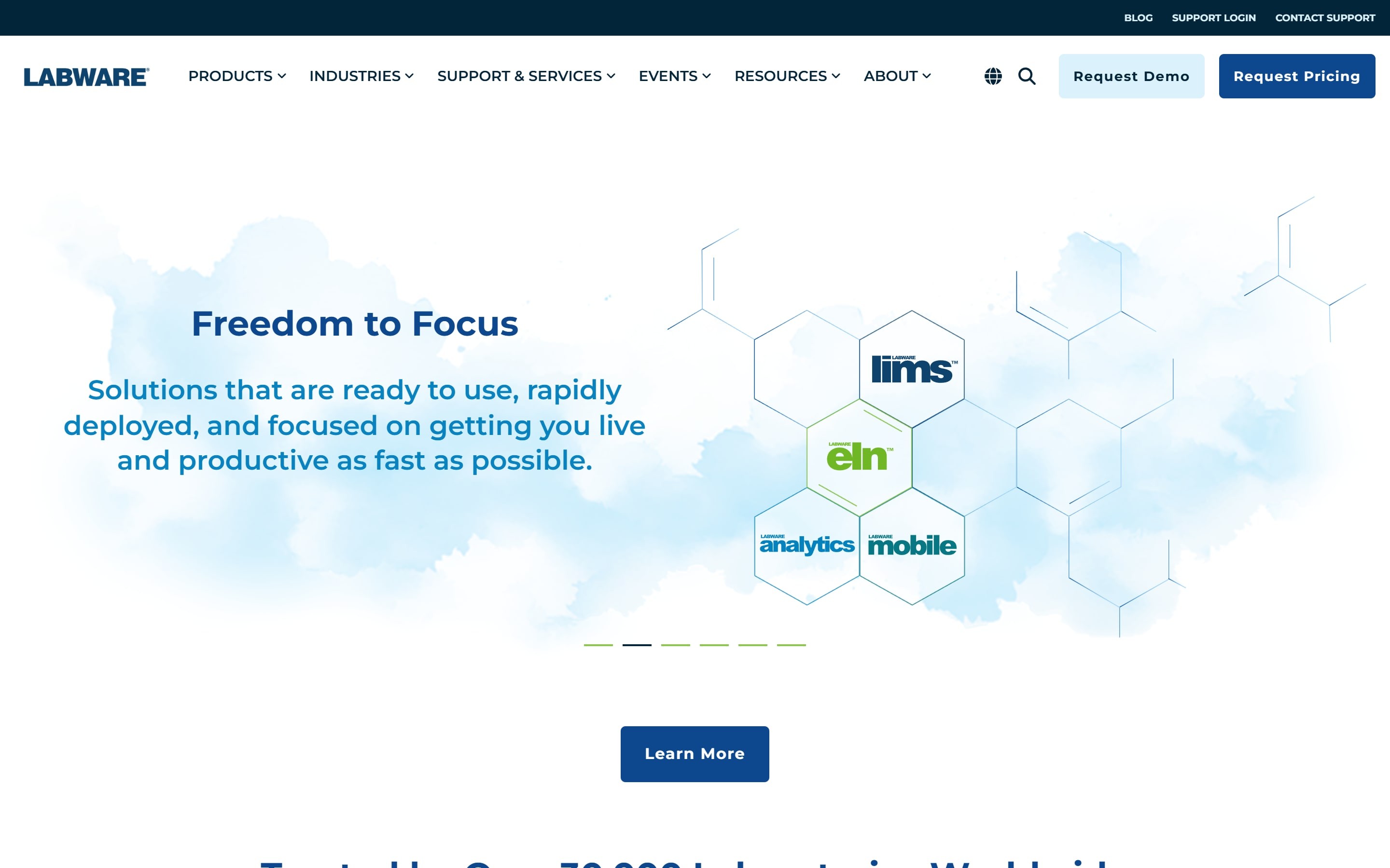 LabWare website home page