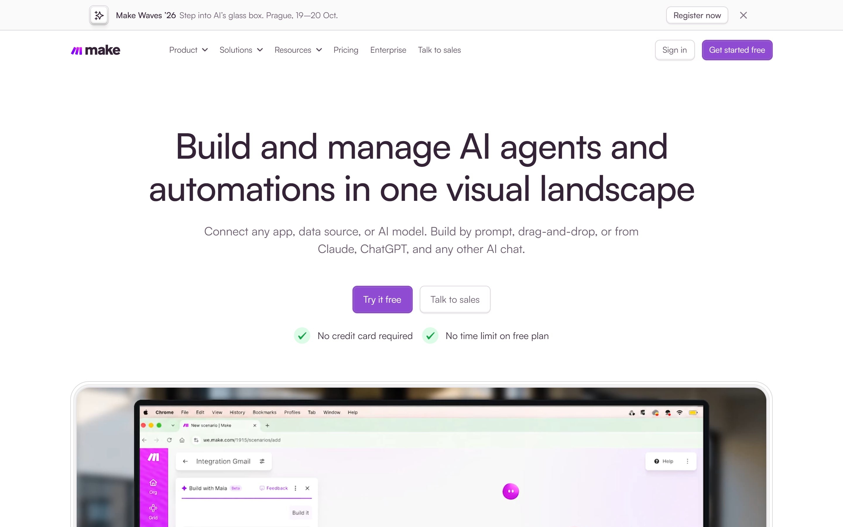 Make website home page