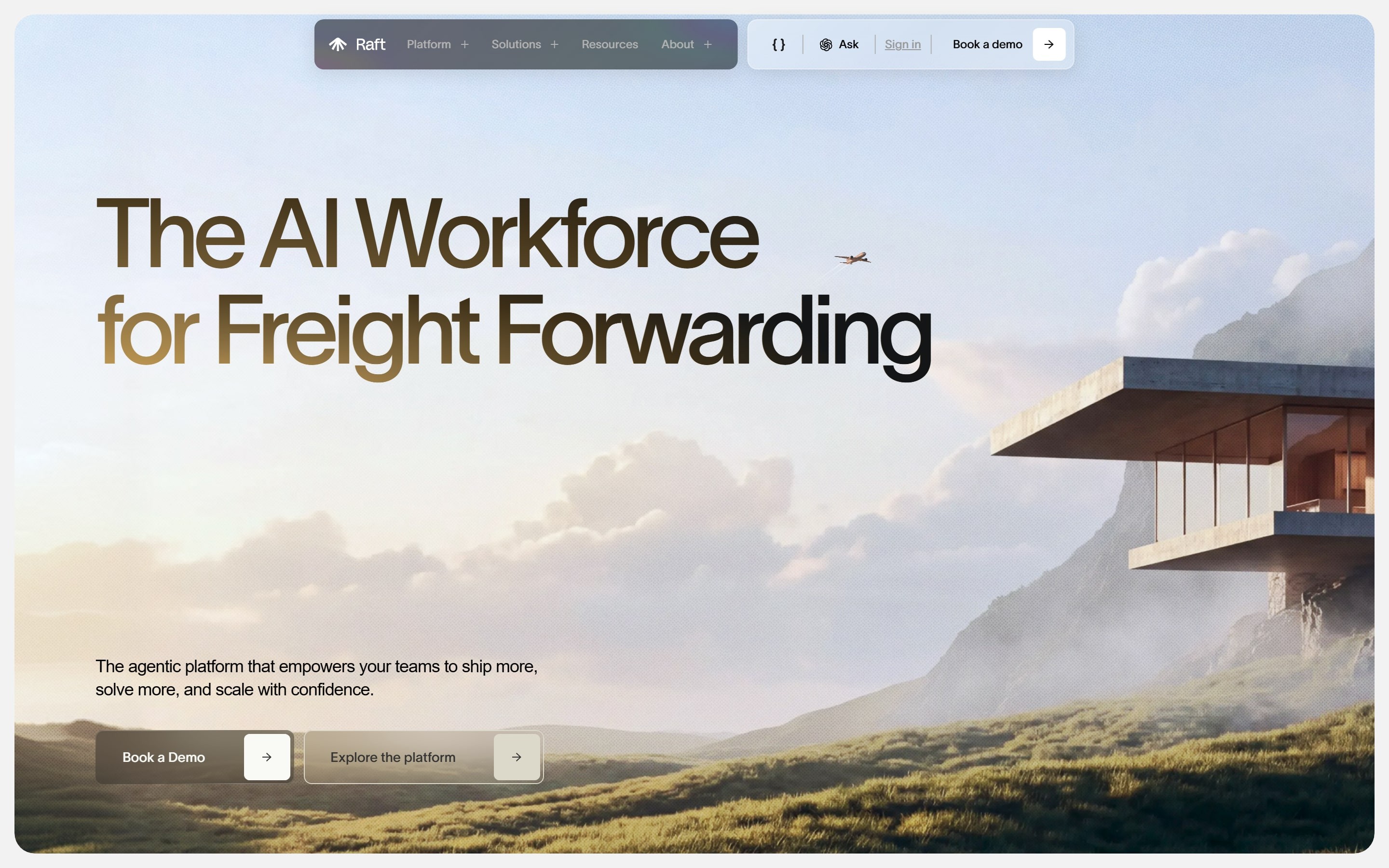 Raft website home page