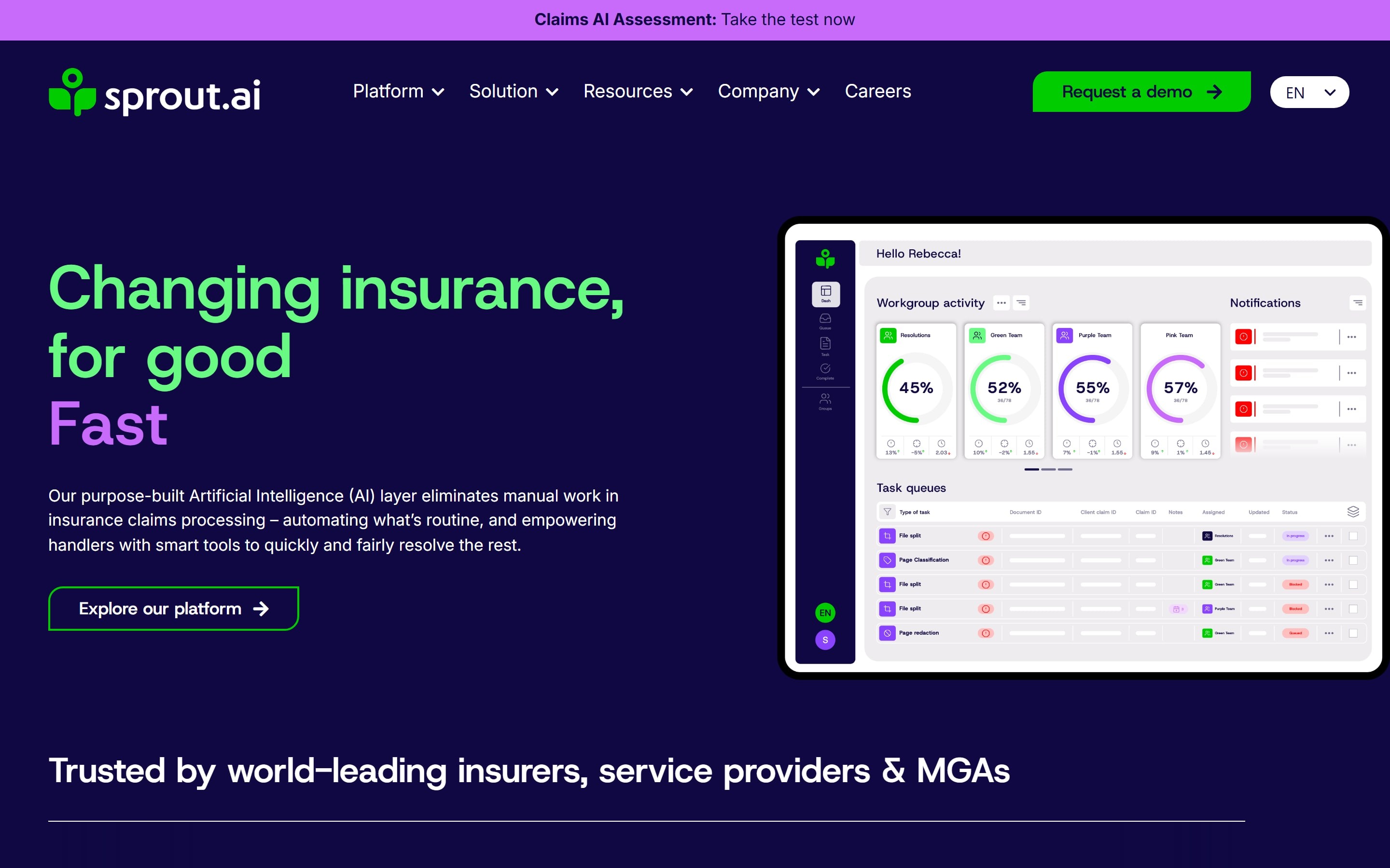 Sprout.ai website home page