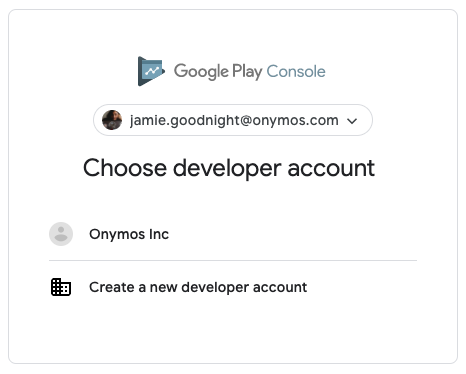 sign up google developer account