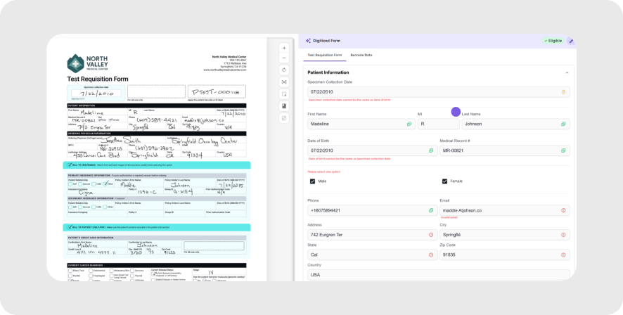 the new visual is added below, and the name is...Test Requisition Forms (TRFs)
