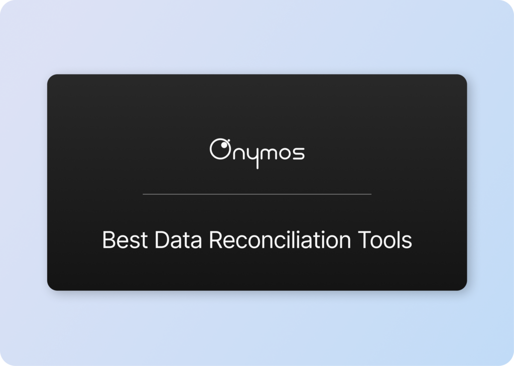 data reconciliation tools