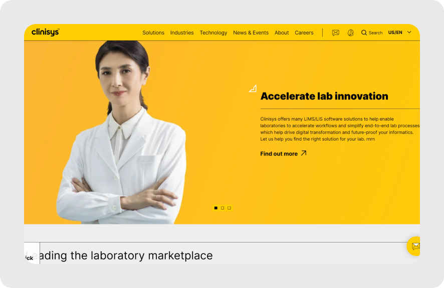 Clinisys home page